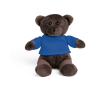 Knuffel met bedrukt T-shirt kleur koningsblauw