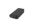 Eco powerbank met ultrasnelle laadfunctie en LED-indicator, 20.000 mAh kleur zwart