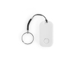 Bluetooth sleutelhangertracker van gerecycled kunststof 25 m kleur wit