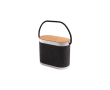 Draagbare RPET-speaker met ultrasnelle draadloze oplader kleur donkergrijs