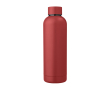 Thermosfles van gerecycled staal met logo, 500 ml kleur bordeaux