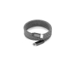 Magnetische gevlochten USB-C naar USB-C-kabel van polyester 60 W kleur zwart
