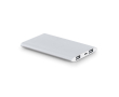 Powerbank bedrukken van aluminium met LED-zaklamp, 7.200 mAh kleur mat zilver