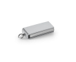 Mini aluminium USB met draaimechanisme kleur mat zilver