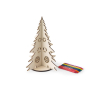 Kerstboom om te kleuren van natuurlijk FSC™ hout, opvouwbaar kleur naturel
