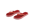 Tweekleurige slippers met dikke EVA-zool - Summer Camp kleur rood