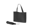 Automatische opvouwbare paraplu van gerecycled polyester 190T Ø97 cm kleur zwart