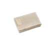 Superzachte RPET deken met personaliseerbare patch kleur beige