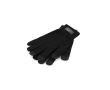 Handschoenen van gerecycled polyester rPET met touchscreen vingers kleur zwart