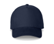 5-panel cap van geborsteld katoen met metalen gesp 260 g/m² kleur marineblauw