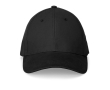 Verstelbare 6-panel cap van geborsteld katoen 260 g/m² kleur zwart
