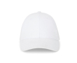 Verstelbare 6-panel cap van geborsteld katoen 260 g/m² kleur wit