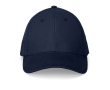 Verstelbare 6-panel cap van geborsteld katoen 260 g/m² kleur marineblauw