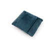Zachte 3-in-1 fleece deken met voorvak 220 g/m² kleur blauw