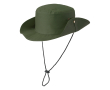 Safari-stijl hoed van polyester met ventilatiegaten kleur groen