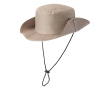 Safari-stijl hoed van polyester met ventilatiegaten kleur beige