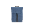 Rugzak van gerecycled katoen met details van kunstleer 25 L kleur blauw