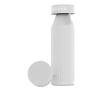 Fles van gerecycled roestvrij staal met ledindicatoren 650 ml kleur wit
