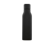Lekvrije fles van gerecycled staal met industriële look 1 L kleur zwart