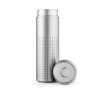 Dubbelwandige fles van gerecycled roestvrij staal 500 ml kleur zilver