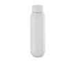 Lekvrije zeshoekige fles van gerecycled roestvrij staal 500 ml kleur wit