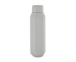 Lekvrije zeshoekige fles van gerecycled roestvrij staal 500 ml kleur grijs