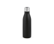 Fles van gerecycled roestvrij staal met UV-lichtdop 520 ml kleur zwart