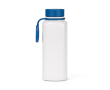 Fles van gerecycled roestvrij staal met 360°-drukdop 750 ml kleur blauw