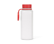 Fles van gerecycled roestvrij staal met 360°-drukdop 750 ml kleur rood