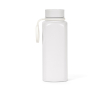 Fles van gerecycled roestvrij staal met 360°-drukdop 750 ml kleur wit