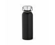 Thermosfles van gerecycled RVS met matte afwerking 530 ml kleur zwart