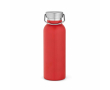 Thermosfles van gerecycled RVS met matte afwerking 530 ml kleur rood