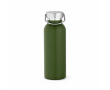 Thermosfles van gerecycled RVS met matte afwerking 530 ml kleur miliair groen