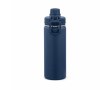 Thermosfles van roestvrij staal met dubbele dop 500 ml kleur marineblauw