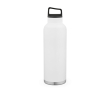 Thermosfles van gerecycled roestvrij staal met draaggreep 2 L kleur wit