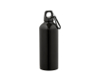 Lichte fles van gerecycled RVS met glanzende afwerking 510 ml kleur zwart