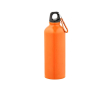Lichte fles van gerecycled RVS met glanzende afwerking 510 ml kleur oranje