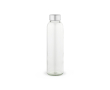Glazen fles met zilverkleurige lekvrije schroefdop 510 ml kleur doorzichtig