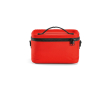 Koeltas van gerecycled plastic met dubbele draaggreep 7,5 L kleur rood