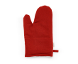 Keukenhandschoen van gerecycled katoen 220 g/m² kleur rood