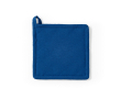 Pannenlap van gerecycled katoen met ophanglus 180 g/m² kleur blauw