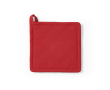 Pannenlap van gerecycled katoen met ophanglus 180 g/m² kleur rood