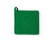 Pannenlap van gerecycled katoen met ophanglus 180 g/m² kleur groen