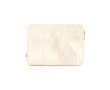 Laptophoes van gerecycled canvas met stevige vulling 15,6\" kleur naturel