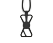 Verstelbare nylon lanyard tot 150 cm om je mobiel te dragen kleur zwart