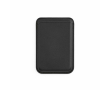 Magnetische kaarthouder voor mobiel van kunstleer met clip kleur zwart