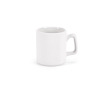 Keramische mok met glad oppervlak en matte afwerking 260 ml kleur wit