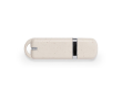 USB-stick met behuizing van tarwestro en sluitdop kleur naturel