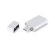Metalen pendrive type-C met full-colour logo kleur zilver
