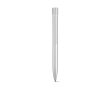 Pen van gerecycled aluminium met magnetische drukknop, zwarte inkt kleur zilver